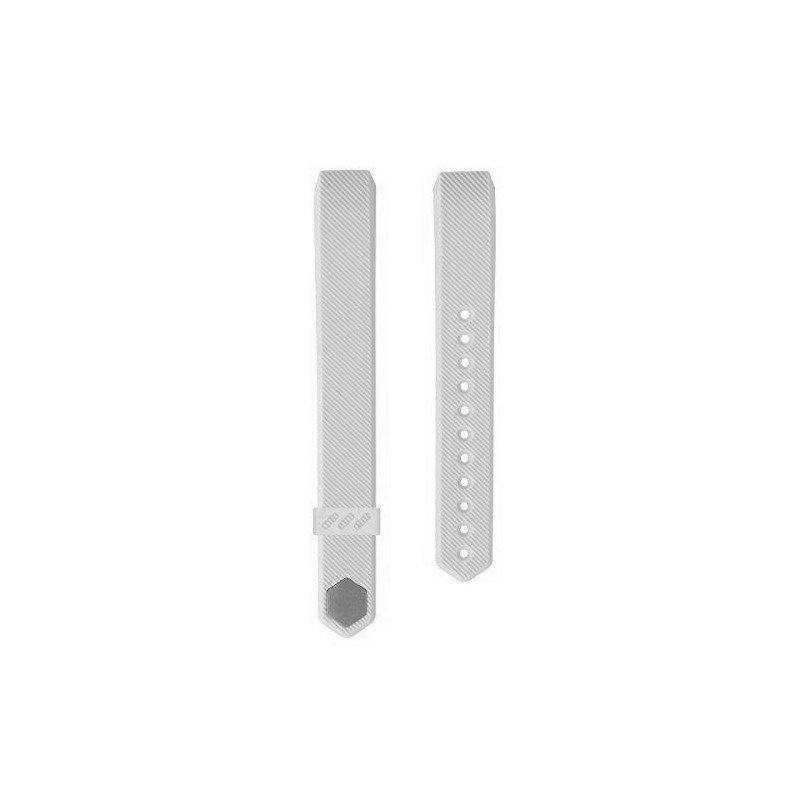 Fitbit Alta Silicon Band - Adjustable Replacement Strap - White, Large