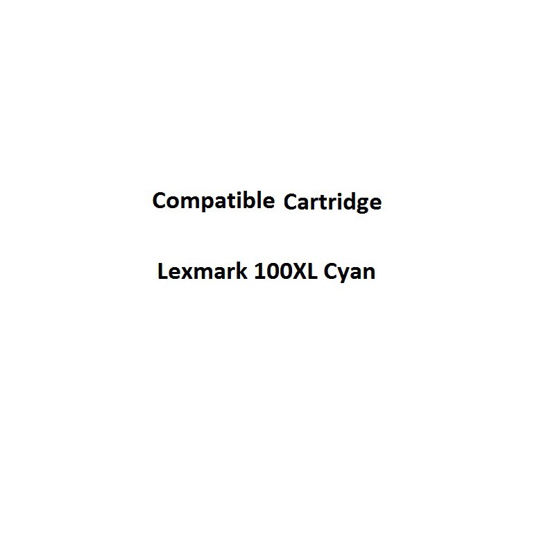 Real Color 32105742 Compatible Lexmark 100XL Cyan Ink Cartridge 