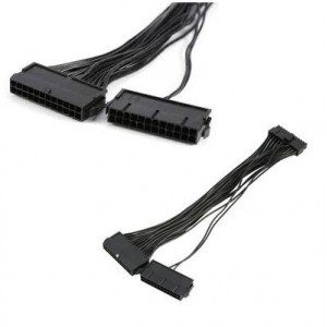 Unbranded 24PTO24X2  2x24 Pin to 1x24 Pin ATX Cable