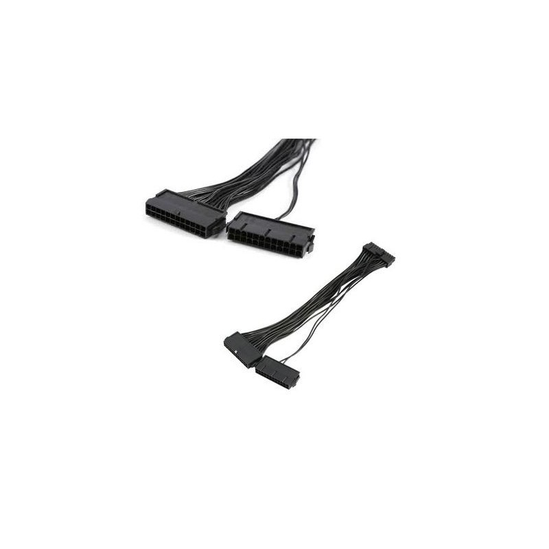 Unbranded 24PTO24X2  2x24 Pin to 1x24 Pin ATX Cable