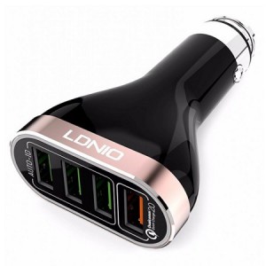 LDNIO  USB Car Charger - 4 Port 6.6A Quick Charge