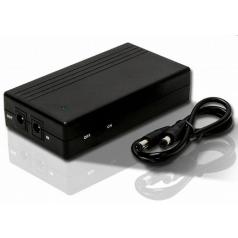 Mini DC UPS (12000mAh) Backup Battery Power Bank Supply (44.4Wh) - 12V Router  CCTV  Wifi Backup