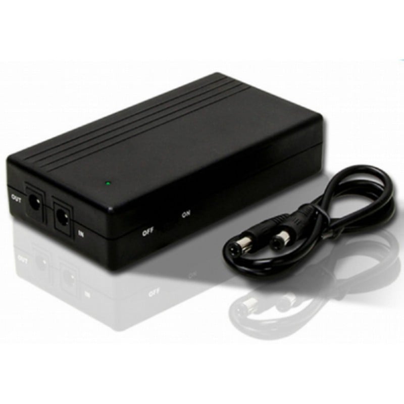 Mini DC UPS (6000mAh) Backup Battery Power Bank Supply (22.2Wh) - 12V Router  CCTV  Wifi Backup