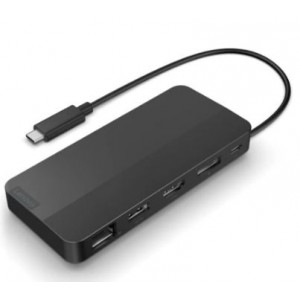 Lenovo USB-C Dual Display Travel Dock with 100W Adapter The Lenovo USB-C Dual Display Travel Dock (40B9) is an essential companion for the modern remote professional. This compact dynamo supports dual