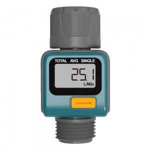 Inline Digital Water Flow Meter (track real-time water flow and total consumption)