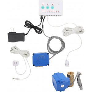 Automatic Water Leak Protection System (sound &amp; LED alerts with IP65 waterproof design)