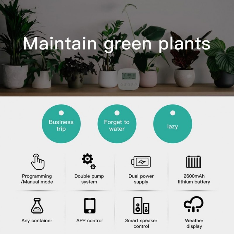 Smart Drip Irrigation Controller with Solar Panel (solar-powered with ...