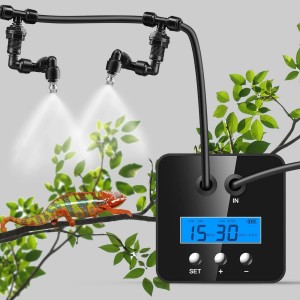 Automatic Wetland Reptile Humidifier (misting with adjustable timing and patent sprayer)