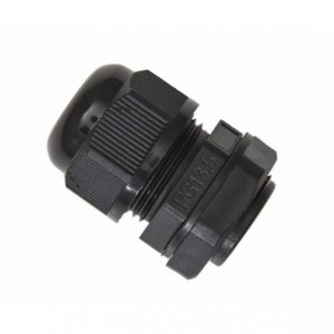 BLACK COMPRESSION GLAND PH20mm CAB6.5-12mm L9mm-DEBULK PG13.5-BLK