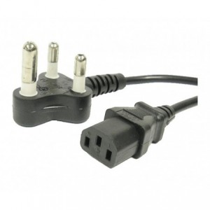 Mains Lead / Cable Plug Top To Iec Socket 1.8M Black 16A-CIEC-0.75X3-BK