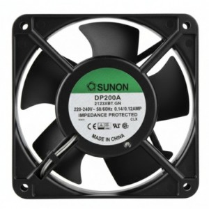 220V AXIAL COOLING FAN 120sqx38mm 117CFM 2xBAL W/TERM. DP200A-2123XBT.GN