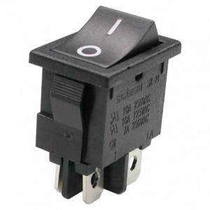 ROCKER SWITCH DPST 13x19 6A 250V KCD1-4-201