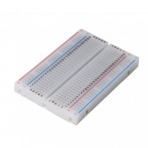 BREADBOARD 82x55x8.5mm 400 TIE-POINT POWER RAIL ON BOTH SIDES AD-102
