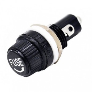 KEYED FUSE HOLDER PANEL MOUNT 5x20mm - DEBULK BLX-4 FH043-5x20