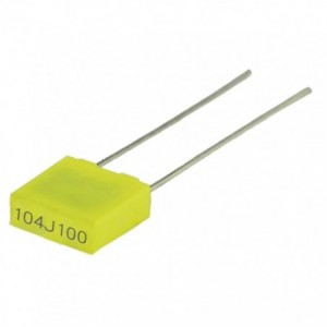 POLYESTER FILM CAPACITOR 100nF 100V P5mm CL712A104J05L