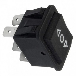 ROCKER SWITCH DPDT (ON)-OFF-(ON) 33x25mm - DEBULK KCD2-3-223