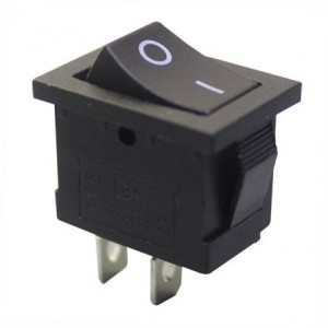 MICRO ROCKER SWITCH SPST ON-OFF 3A 250VAC 15x10x17mm - DEBULK KCD5-101