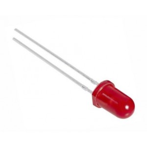 FLASH 5mm RED LED 700mCD 620nm 120-D 210569 *DBK*