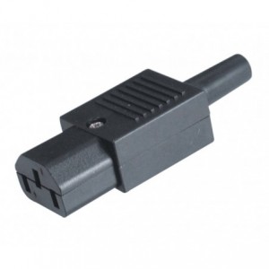 C13 Iec Socket IN-LINE RE-WIRE Not Keyed K24165U