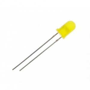LED 5MM ROUND DI-YL 590nm 700mcd 120-DEG - DEBULK 200631