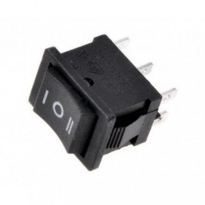 ROCKER SWITCH DPDT ON-OFF-ON 21.5x28mm - DEBULK KCD2-203-C6-B-B