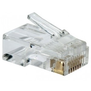 RJ45 Modular Plug Connector 3 Prong 8P8C CAT-5 - Debulk RJ45-S