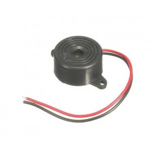 BUZZER 3-24DC D23mm LEADS BLACK 85dB P/MNT - DEBULK SFM-20-B