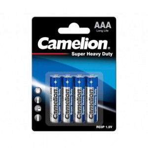 R03/AAA Battery 1.5V Zinc Chloride - 4/PACK R03P-BP4B