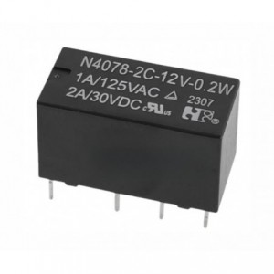 Relay PCB-MOUNT Dpdt 12VDC 2A N4078-2C-DC12V-0.2W