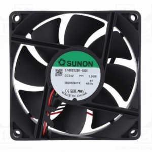 24VDC AXIAL FAN 80sqx25mm BAL 41CFM LEAD EF80252B1-10000-A99