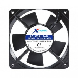 220V AXIAL FAN 120sqx25mm SLEEVE 58CFM LEADS XY12025HA2SL