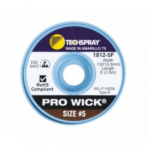 WICK DESOLDER / TAPE 5 3.3mm BROWN 1812-5F 5