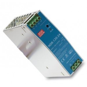 Power Supply D/R 100-240VAC O24V@5A 120W NDR-120-24