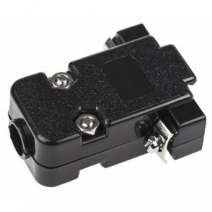Black Cover For D-SUB 9W Connector - Screw Type HD101B-09
