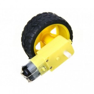 Geared Motor With Wheel 6VDC 230RPM AC032