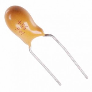 TANTALUM CAPACITOR BEAD 10uF 35V P5mm MTAP10UF/35V/10%/P5