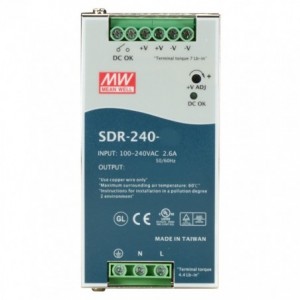 Power Supply D/R I220 O24V 10A 240W SDR-240-24