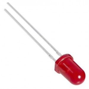 LED 5mm DI-RED ROUND 5V 50mcd 625nm 90-DEG 240529