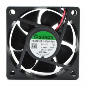 12VDC AXIAL COOLING FAN 60sqx25mm BAL 23CFM LEAD EE60251B1-0000-A99