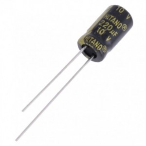 ELECTROLYTIC CAPACITOR RADIAL 220uF 10V LIHT 6.3x11 P2.5 EXR221M10B 6.3x11