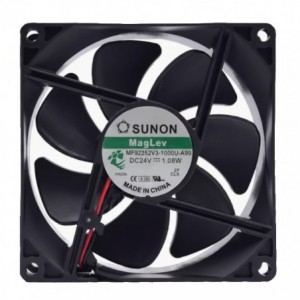 24VDC AXIAL COOLING FAN 92sqx25mm VAPO 39.5CFM LEAD MF92252V3-10000-A99