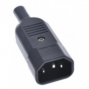 C14 Iec Plug IN-LINE W/SLEEVE 15A 250VAC C14 Plug