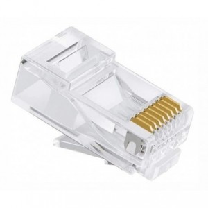 Modular Plug 8W8P RJ45 2 Prong For Solid Cable - Debulk X98088