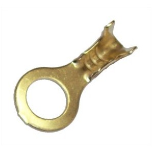 TERMINAL UN-INS RING LUG BRASS 6mm UR6