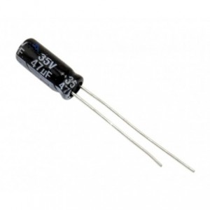 ELECTROLYTIC CAPACITOR RADIAL 47uF 35V ST 5x11 P2 ECR470M35BA 5x11