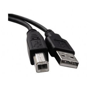LEAD USB A-PLUG B-PLUG BLACK 1.8m U2-AB-ID-2