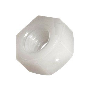 WHITE NYLON M3 NUT 3x2.5x5.6mm - DEBULK 210203