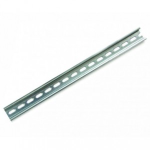 DIN RAIL STEEL 35x7.5mm L2m ANODIZED SILVER TS35 DR-2MTR-WT/SL