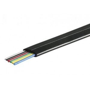 Flat Cable Tel 6C Flex Black - Debulk CABMAWG26-6B