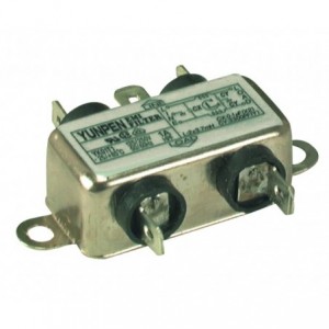 Filter EMI/EMC Mains Panel Mount 240VAC 6A IN-LINE K24235D / YK06T1